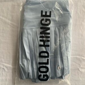 NWT Gold Hinge tennis skirt medium blue